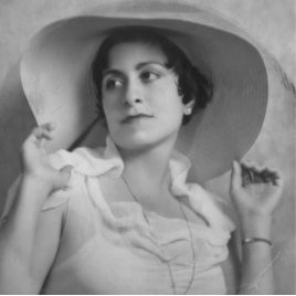 Black and white image of Florence Shephard in Buckinghamshire