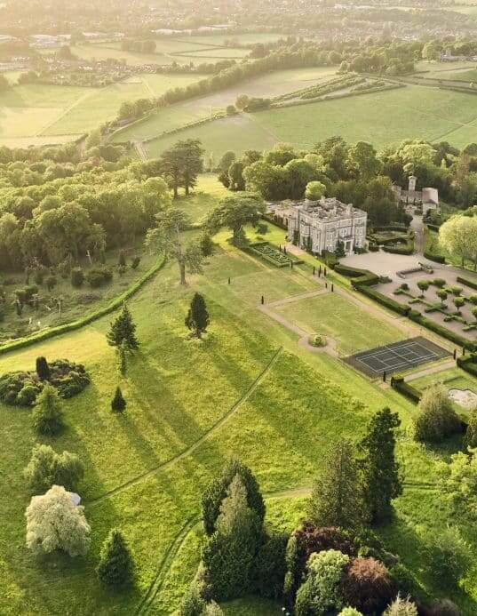 Hedsor House in the English countryside