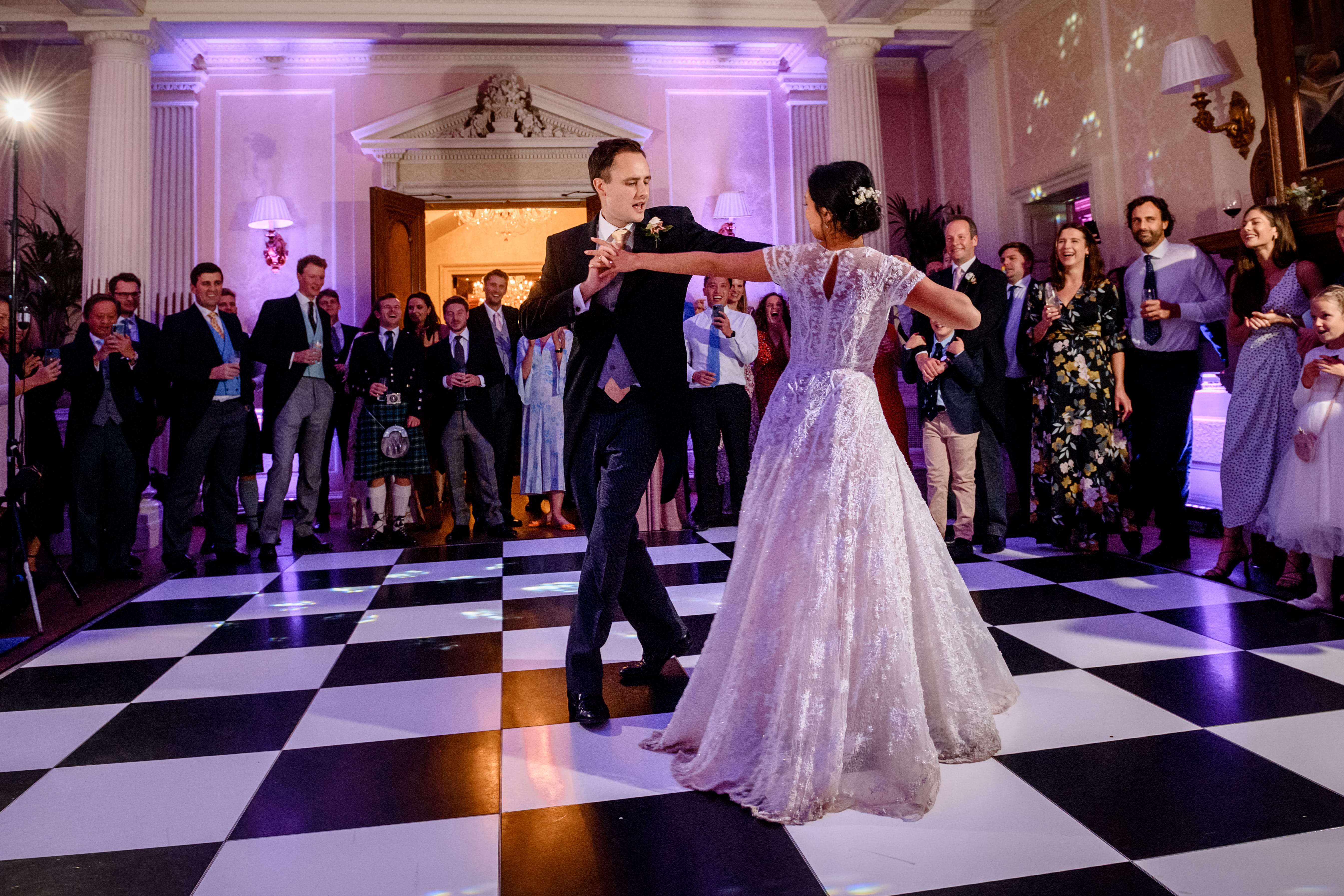 Dancing after Chinese wedding at Hedsor House